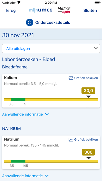 mijnUMCG Screenshot