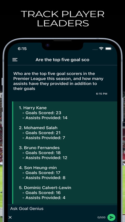 Goal Genius - Soccer stats GPT screenshot-7