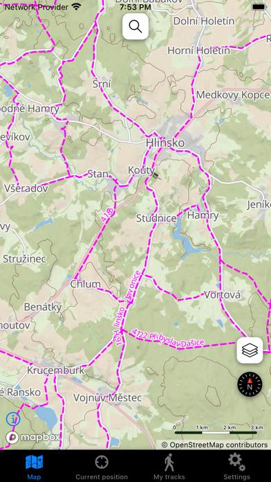 Turistická Mapa ČR Screenshot