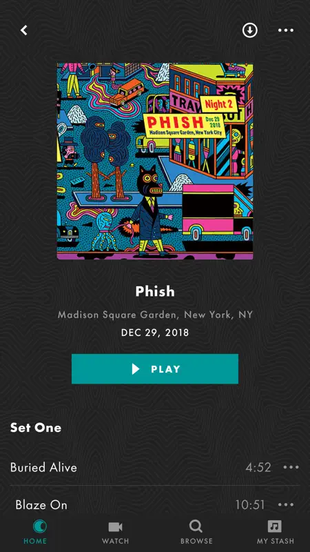 LivePhish screenshot 3 of 7