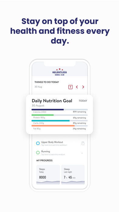 Freedom Fitness App Screenshot