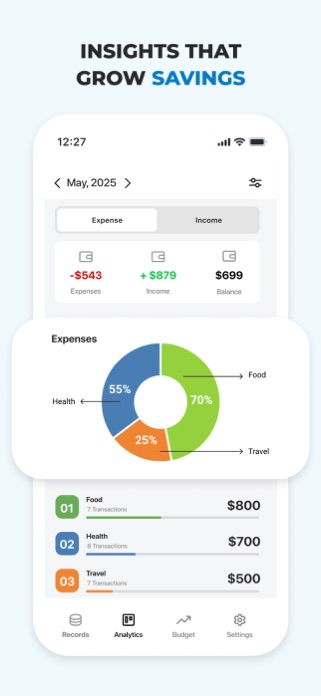 AI Expense Notebook & Tracker Screenshot 8 of 10