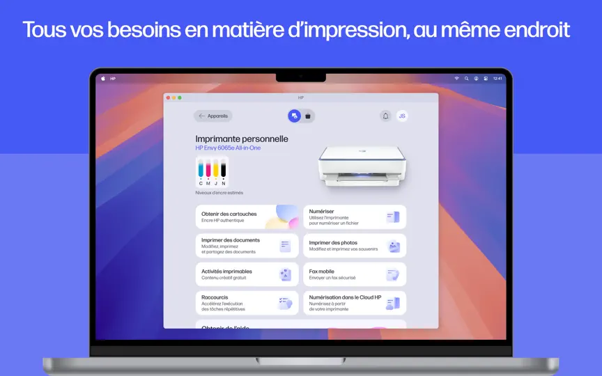 Capture d'écran de HP : Impression Et Support sur iPhone 1