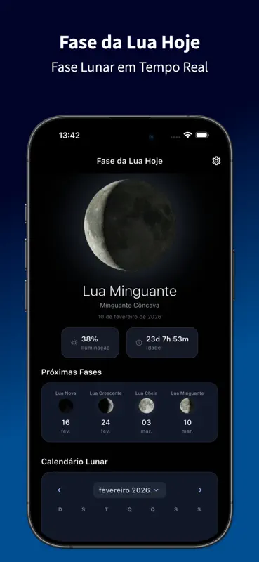 Fase da Lua Hoje screenshot 1 of 5
