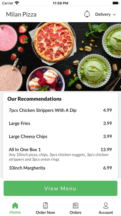 Milan Pizza Kidderminster Screenshot