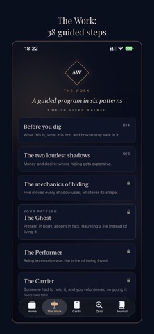 Jungian Shadow Work Journal iPhone screenshot