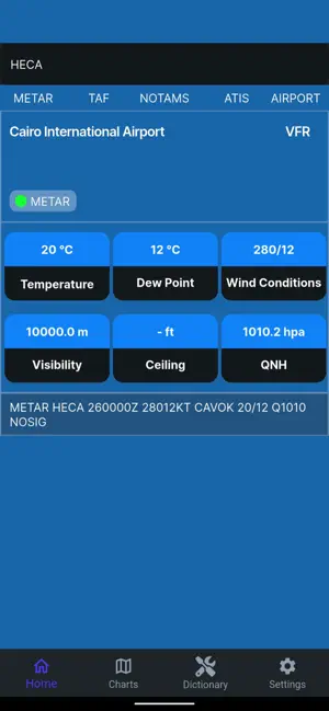 NaviMETAR screenshot 1