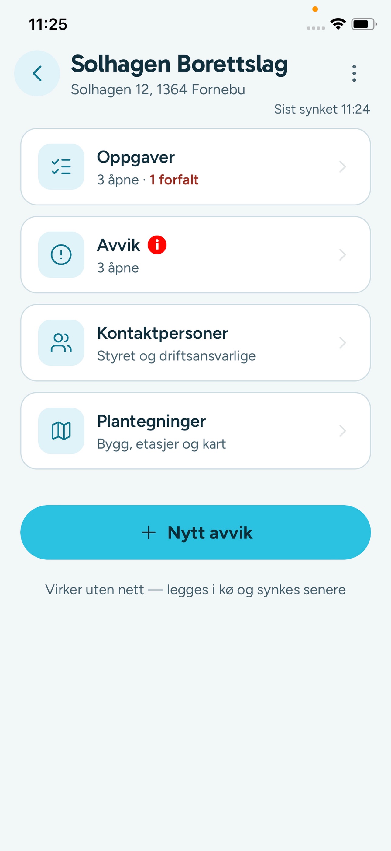 Screenshot 1 of Vaktmester Drift (Styret.com)