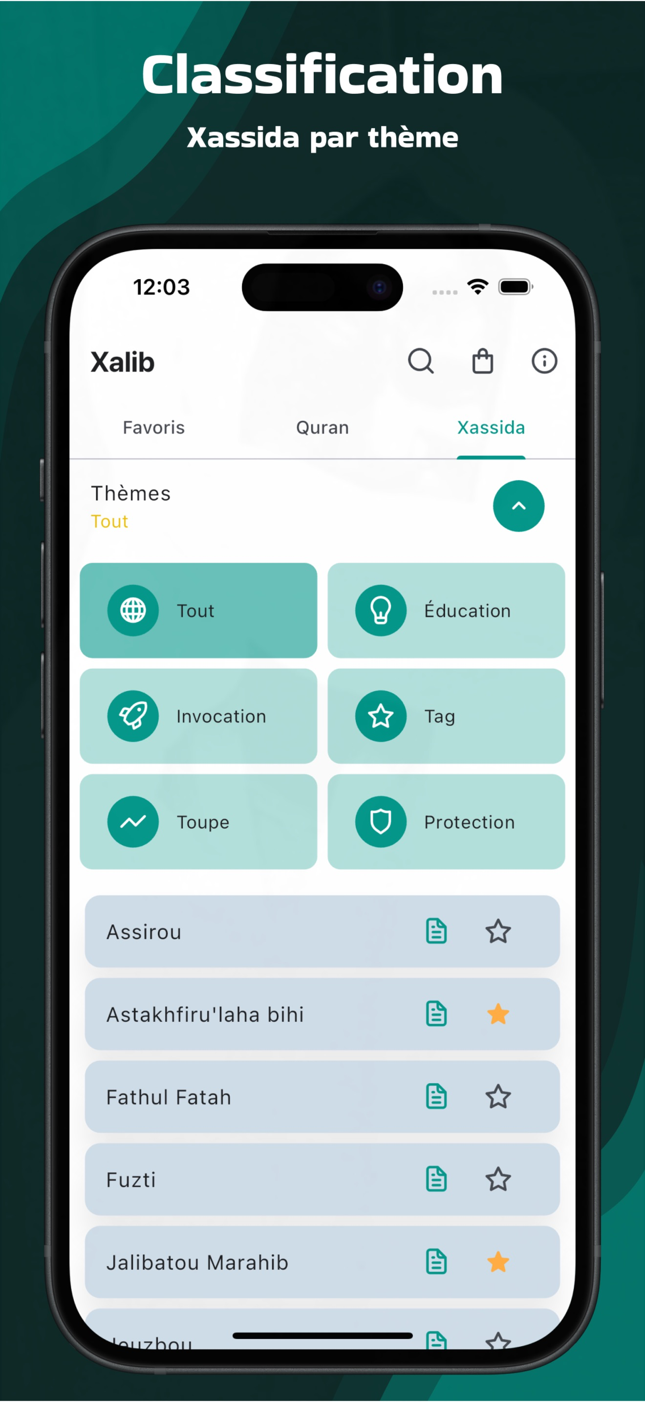 Xalib - Xassidas numériques