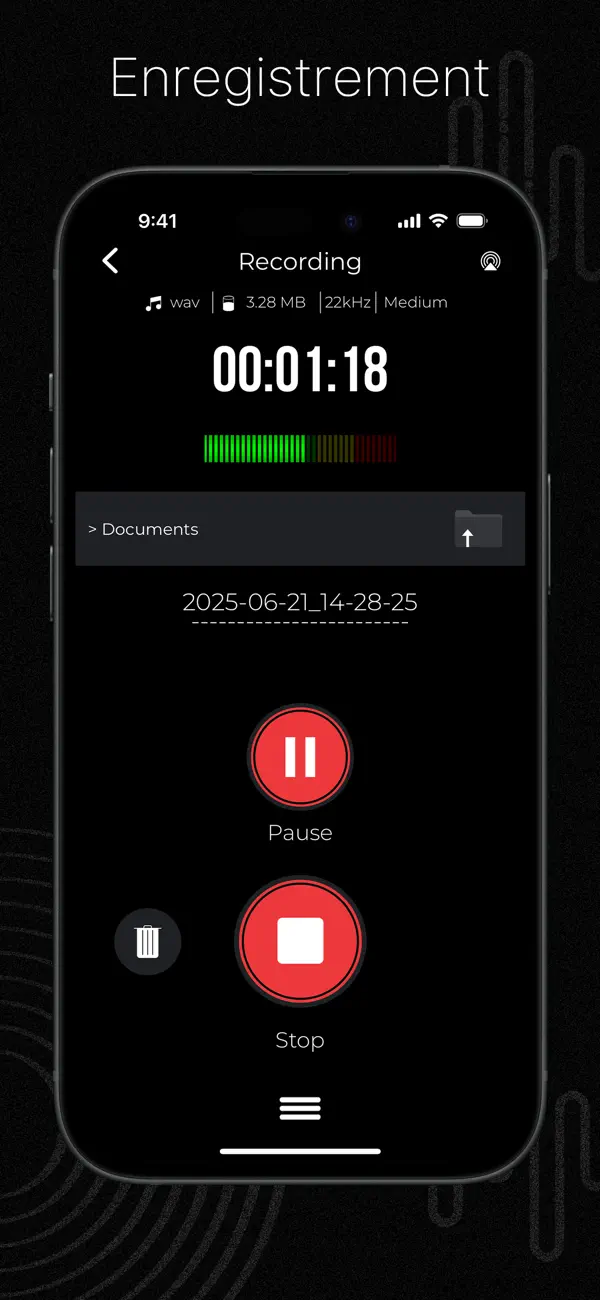 Screenshot #3 pour Enregistreur audio : Nettoyeur