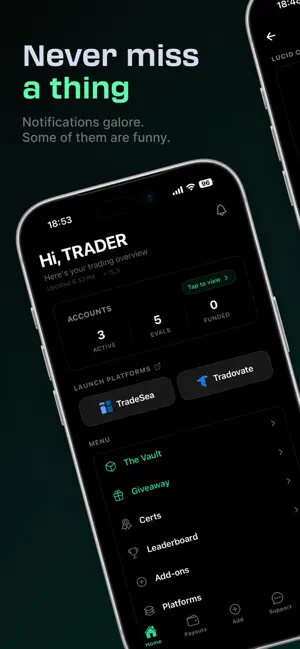 Lucid Trading App iPhone screenshot 1