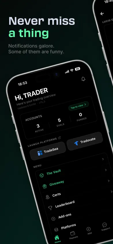 Lucid Trading App screenshot 1