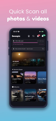 Swoopic: Swipe Storage Cleaner screenshot