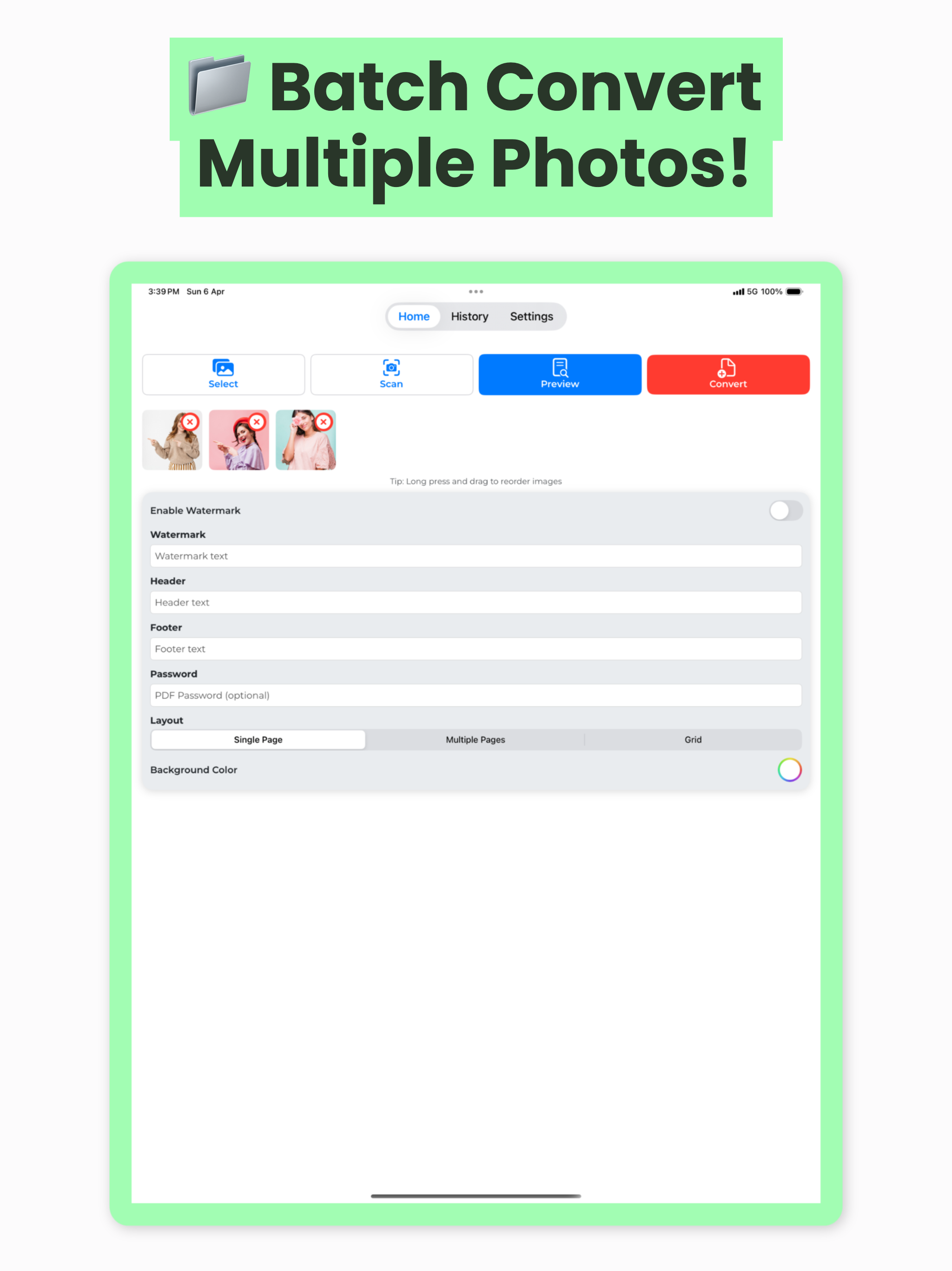JPG To PDF: Converter Scanner
