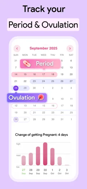 Period Tracker Free of Ads App screenshot 2