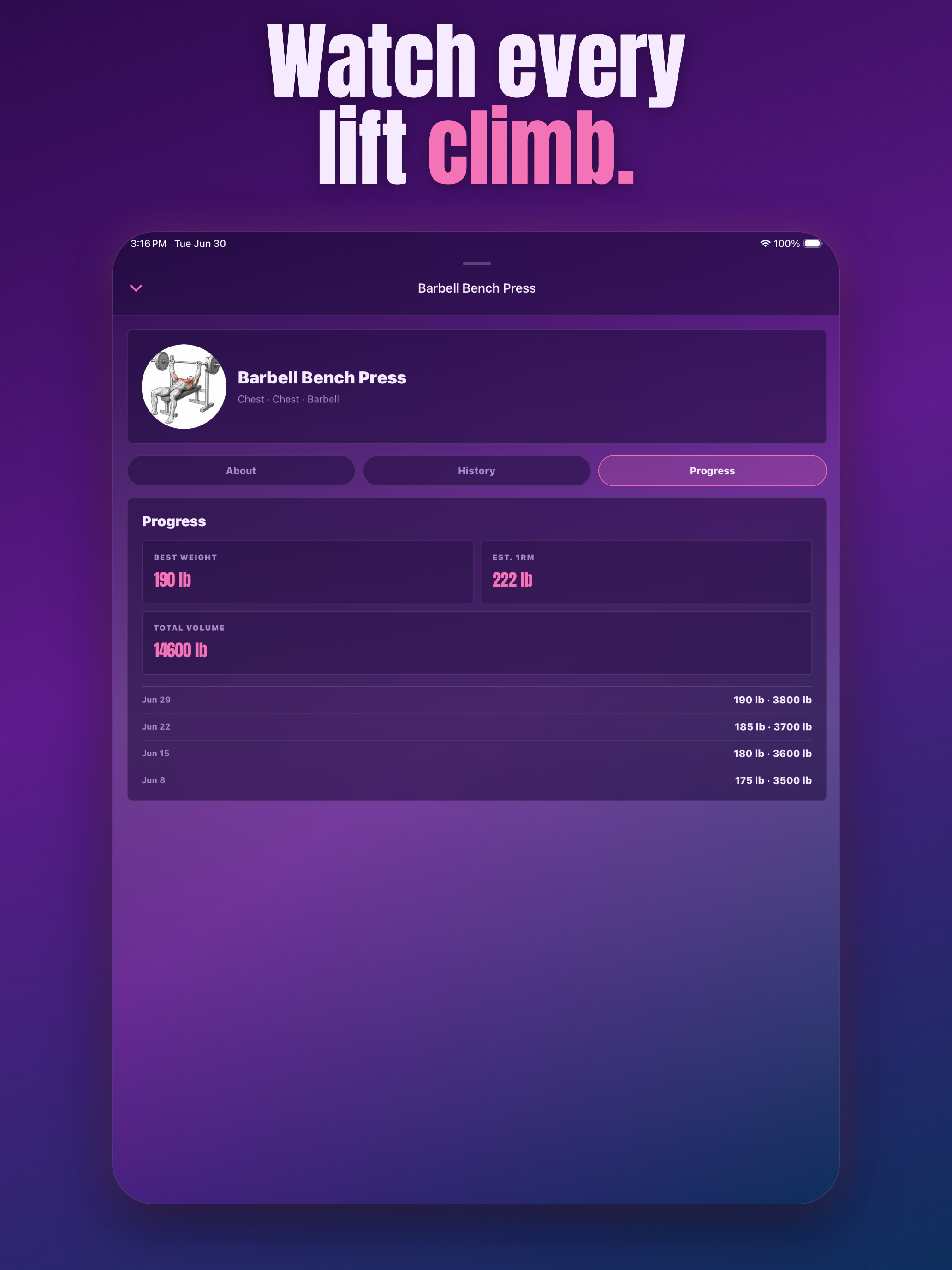 BarPath: Gym Workout Log screenshot 10