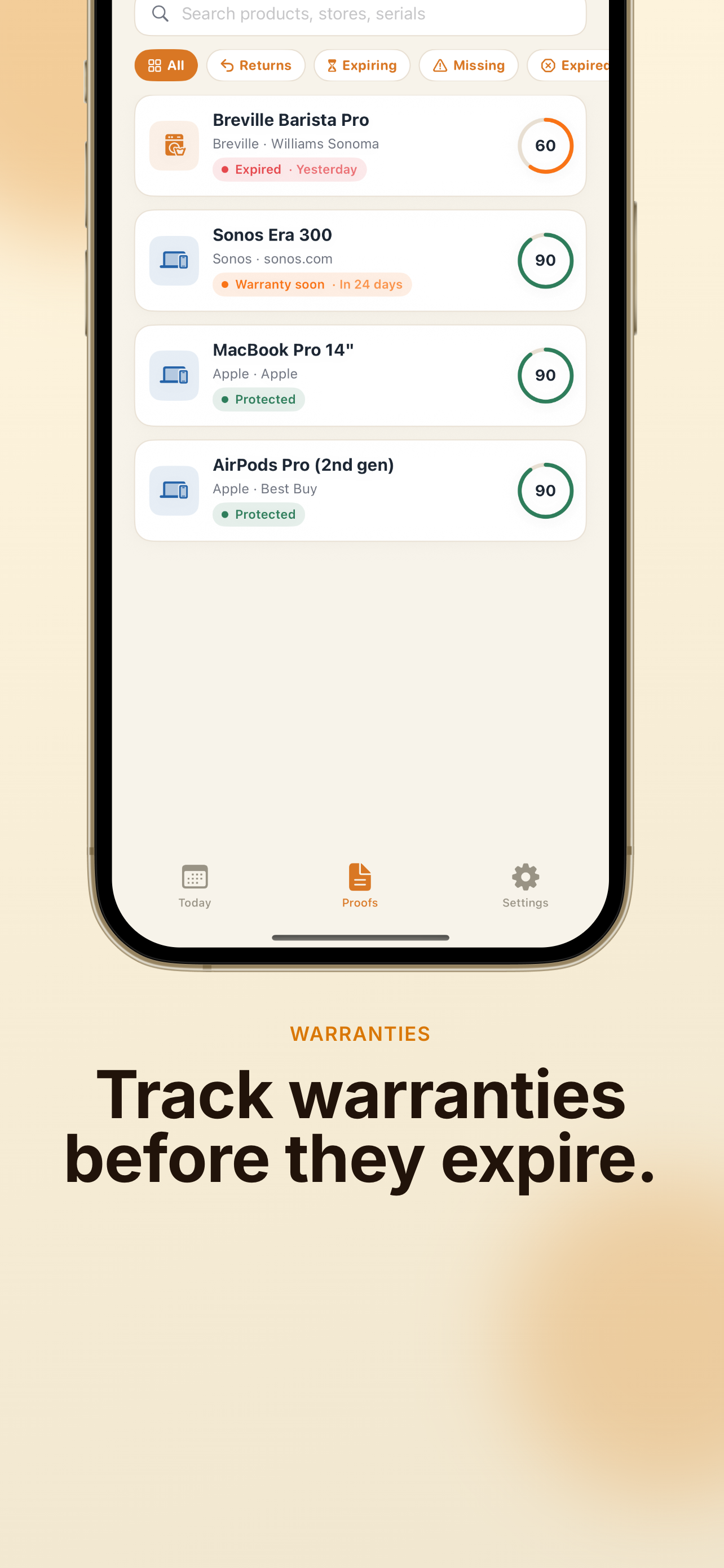 Proofaroo: Warranty Tracker