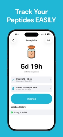 Peptide Tracker: Cycle Screenshot 1 of 3