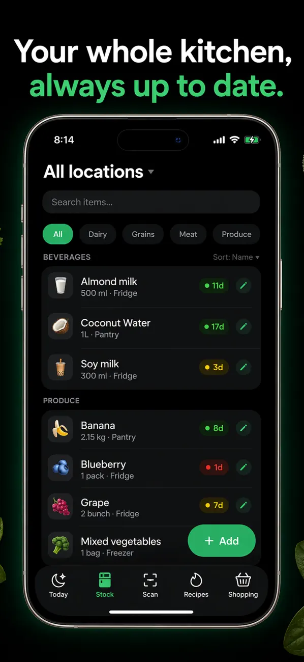 Screenshot #2 pour Fridgi – Gestionnaire de Frigo