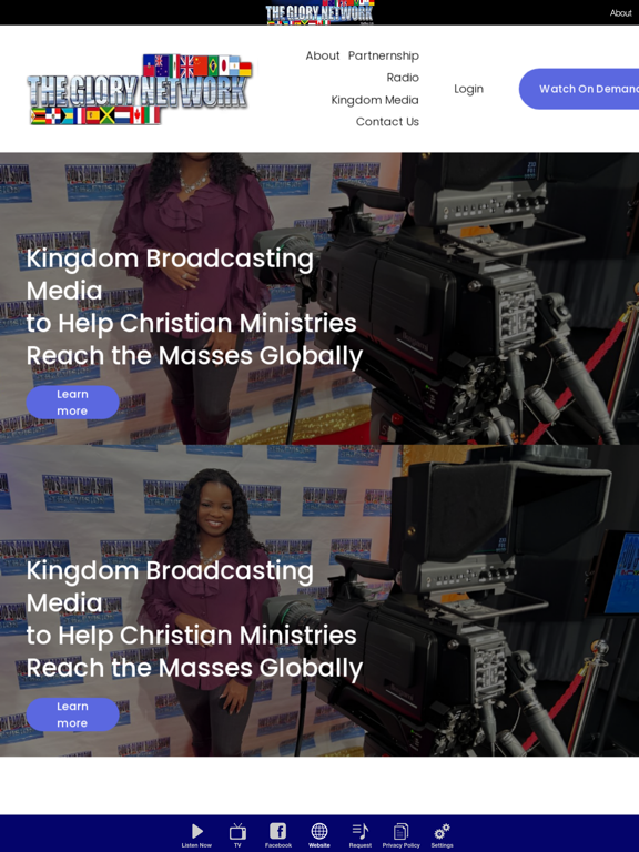 The Glory Network iPad screenshot 3 - Music app