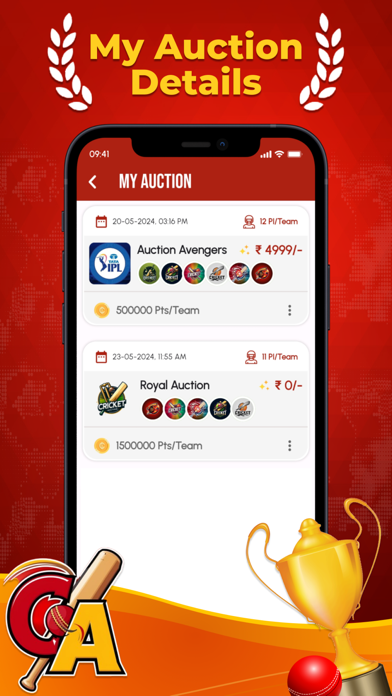 CricAuction - Cricket Auction Screenshot