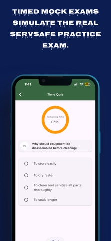 Servsafe Manager Practice Test iPhone screenshot