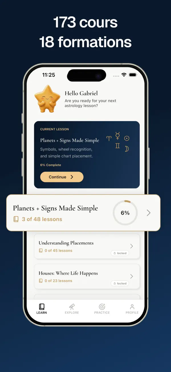 Screenshot #1 pour Cours d'Astrologie: Astrolingo
