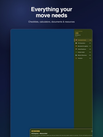 PCS Express: Military Move iPad screenshot