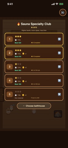 Totonoe! -Sauna Dodge Game- iPhone screenshot