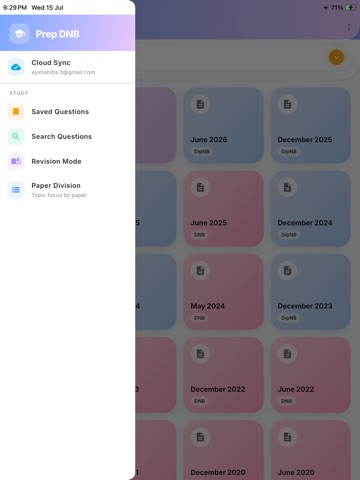 Prep DNB iPad screenshot