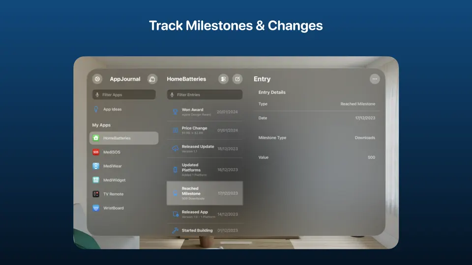 AppJournal - Indie App Diary screenshot 2