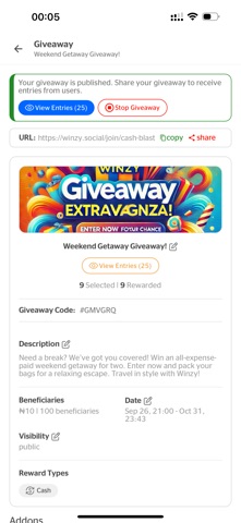 Winzy Social Screenshot 3 of 10