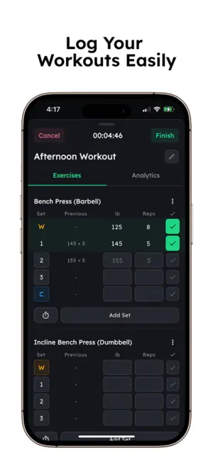 Mofilo: Macro & Workout Log screenshot 4