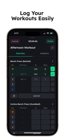 Mofilo: Macro & Workout Log Screenshot 4 of 6