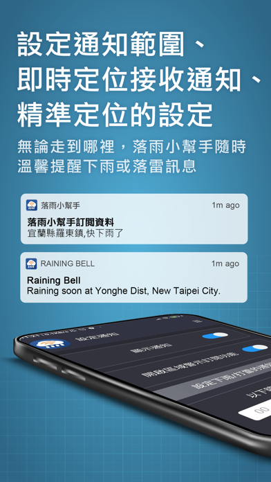 Raining Bell iPhone screenshot 3 - Weather app