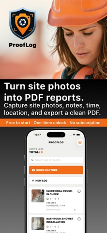ProofLog: Field Photo Reports Screenshot 1 of 7