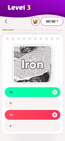 Periodic Table Elements Quiz・ iPhone screenshot