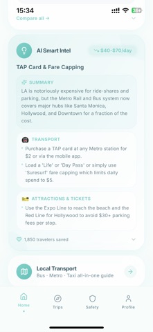 Voya: AI Trip Planner Screenshot 2 of 10