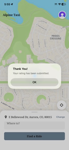 Alpine Taxi Corp iPhone screenshot
