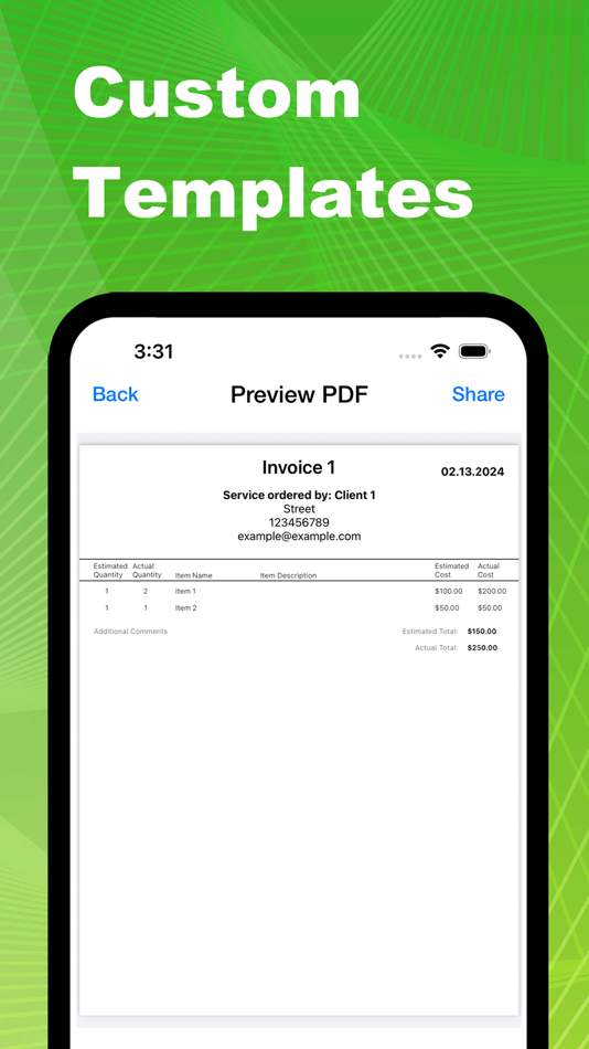 #4. Simple Invoice Creator & Maker (iOS) 由: ValidPixel LLC