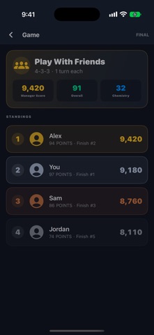 Perfect XI: Go 38-0 Screenshot 3 of 5