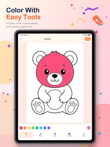 PicColor AI: Coloring Page iPad screenshot