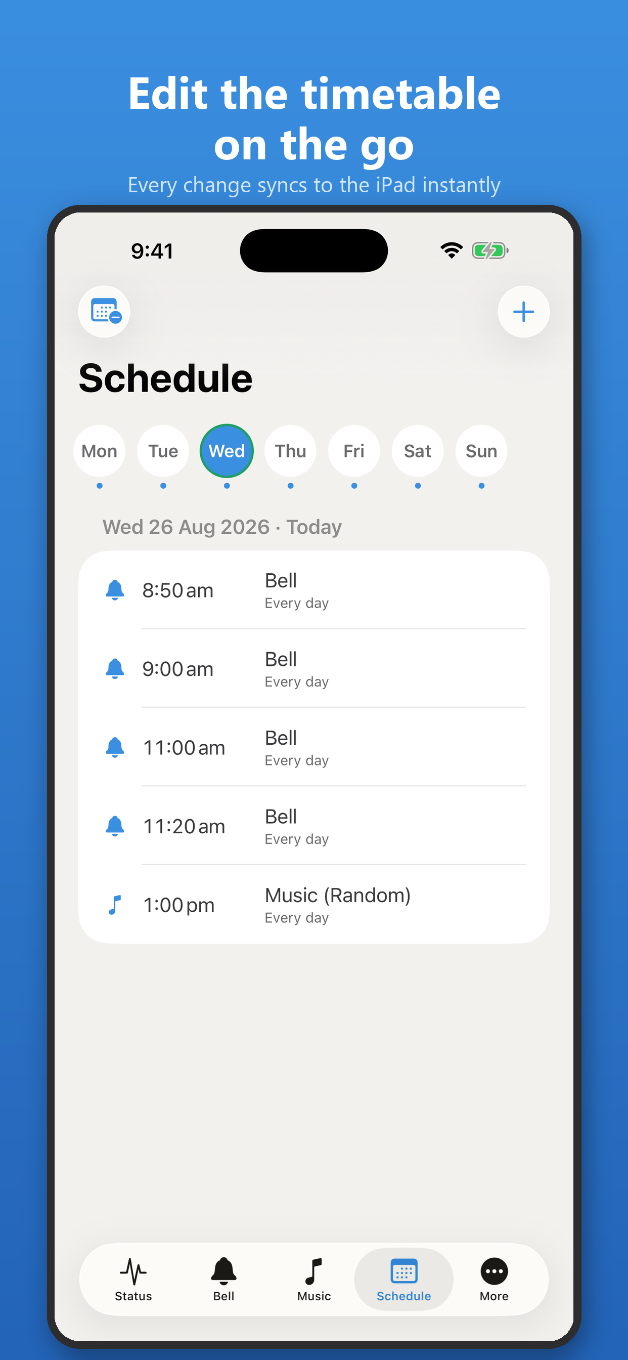 School Bell & Music Remote screenshot 4