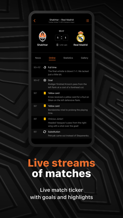FC Shakhtar iPhone screenshot 4 - Sports app