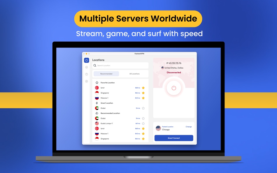 #3. FastestVPN - Secures Privacy (macOS) 由: FASTEST TECHNOLOGY PTY LTD