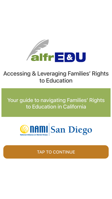 alfrEDU California Screenshot