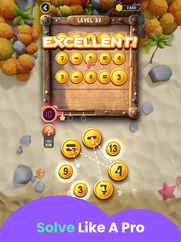 Math Puzzle Games for Kids iPad screenshot