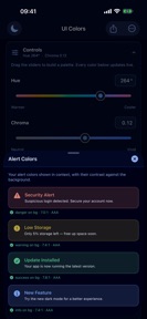 UI Color Palette Designer screenshot