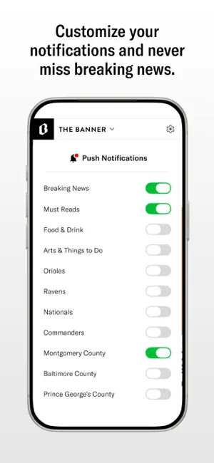 The Banner: Maryland News iPhone screenshot 5