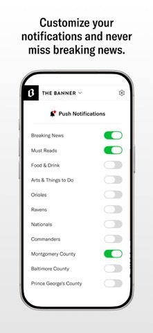 The Banner: Maryland News iPhone screenshot